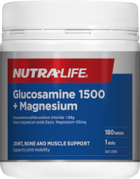 Glucosamine 1500 + Magnesium 180 Tabs Nutra-Life