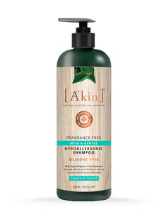 Mild & Gentle Fragrance Free Shampoo 500ml A'kin