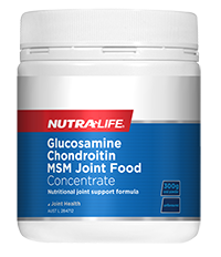 Glucosamine Chondroitin MSM Joint Food Concentrate 300g Nutra-Life