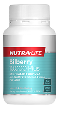 Bilberry 10,000 plus Lutein Complex 30 Tabs Nutra-Life