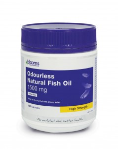 Odourless Natural Fish Oil 1500 mg 180 Caps Blooms