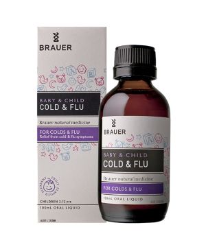 Baby & Child Cold and Flu Relief 100ml Brauer