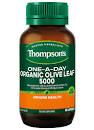 Organic Olive Leaf 5000mg 60 Vege Caps Thompson's