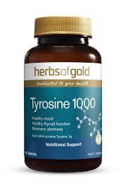 Tyrosine 1000 60 Tabs Herbs of Gold