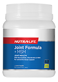 Joint Formula+MSM Lemon Flavour 500g Nutra-Life
