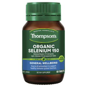 Organic Selenium 150mcg 60 Tablets Thompson's