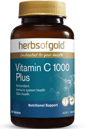 Vitamin C 1000 Plus 60 Tabs Herbs of Gold