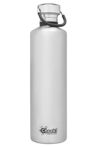 Classic Single Wall Bottle - Silver 1L Cheeki