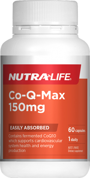 CoQ-Max 150mg 60 Caps Nutra-Life 
