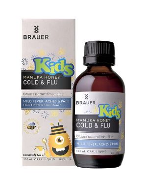 Kids Manuka Honey Cold & Flu 100ml Brauer