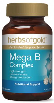 Mega B Complex 60 Caps Herbs of Gold