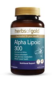  Alpha Lipoic 300mg 120 Veg Caps Herbs of Gold 
