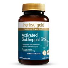 Activated Sublingual B12 75 Tabs Herbs of Gold