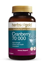 Cranberry 70000 50 Tabs Herbs of Gold