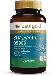 St Mary's Thistle 35 000 60 Tabs Herbs of Gold