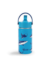 Insulated Little Adventurer Bottle - Sharks 400ml Cheeki