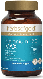 Selenium 150mcg Max 60 Vege Caps Herbs of Gold