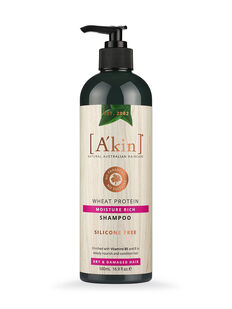 Moisture Rich Wheat Protein Shampoo 500mLl A'kin
