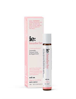 ie: Headache Essential Oil Roll On 10mL In Essence