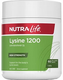 Lysine 1200 60 Caps Nutra-Life