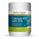 Calcium K2 with D3 90 Tabs Herbs of Gold