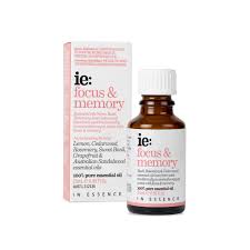 ie: Focus & Memory Pure Essential Oil Blend 25mL In Essence