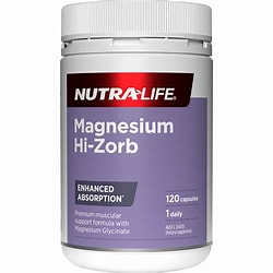 Magnesium Hi-Zorb 120 Caps Nutra-Life