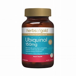 Ubiquinol 150mg 30 Caps Herbs of Gold