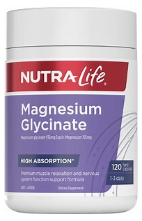 Magnesium Glycinate 120 Caps Nutra-Life