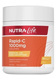 Rapid-C 1000mg 60 Tabs Nutra-Life