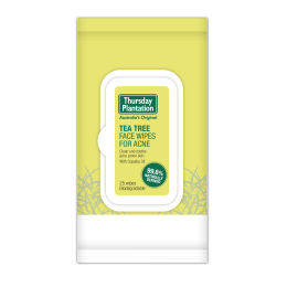 Tea Tree Face Wipes for Acne 25pk Thursday Plantation