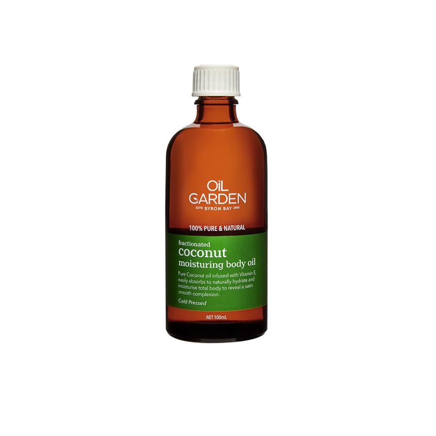 Fractionated Coconut Moisturising Body Oil 100mL Oil Garden