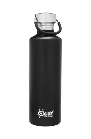 Classic Single Wall Bottle - Matte Black 750ml Cheeki