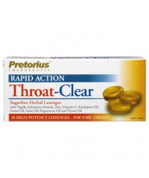 Cough, Congestion & Throat Clear 20 Pastiles Pretorius