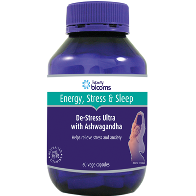 De-Stress Ultra with Ashwagandha 60 Vege Caps Blooms