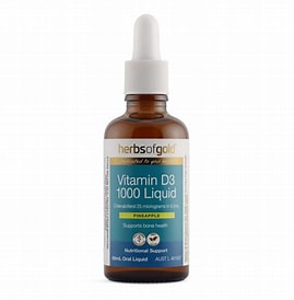 Vitamin D3 1000 Liquid 50ml Herbs Of Gold