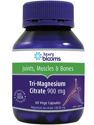 Tri-Magnesium Citrate 60 Caps Blooms