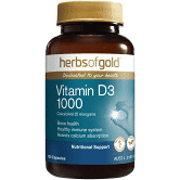 Vitamin D3 1000 240 Caps Herbs of Gold