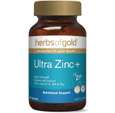Ultra Zinc+ 60 Veg Caps Herbs of Gold