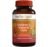 Children's Immune Care 60 Chew Tabs Herbs of Gold