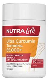 Ultra Curcumin Turmeric 55,000+ 50 Tabs Nutra-Life