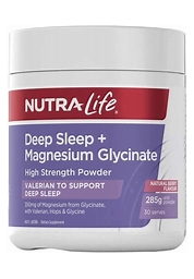 Deep Sleep + Magnesium Glycinate High Strength Powder 285gm Nutra-Life
