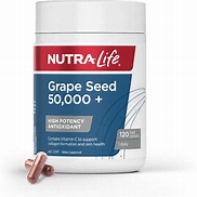 Grape Seed 50,000 + 120 Caps Nutra-Life